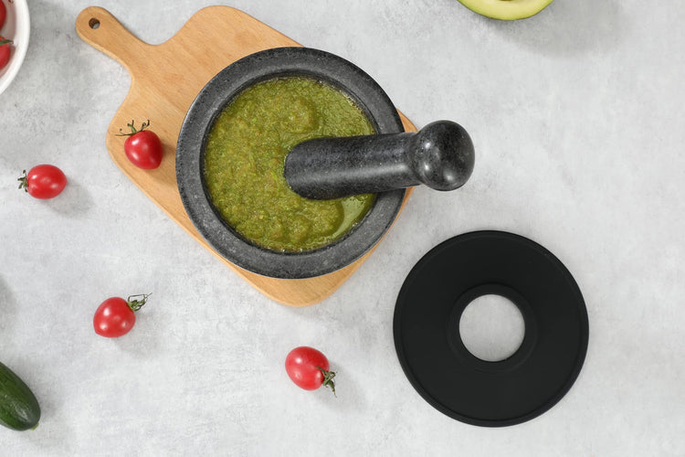 Mortar and Pestle Set Carved from Natural Granite