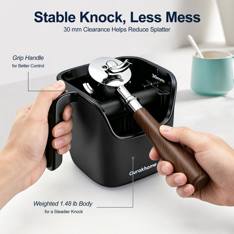 Espresso Knock Box with Lid