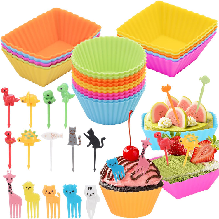 60PCS Silicone Lunch Box Dividers (60 Count)