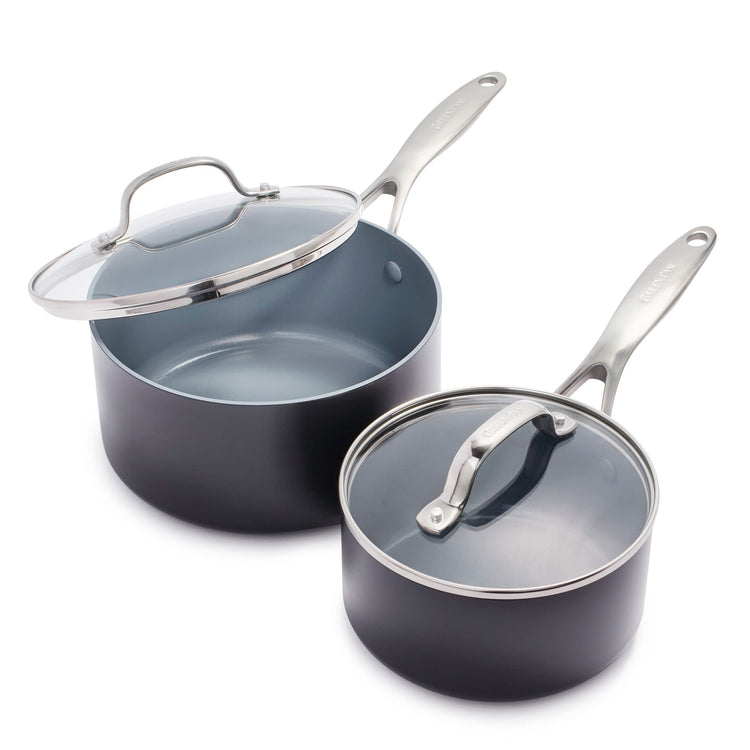 Valencia Pro 2 Piece Ceramic Saucepan Set