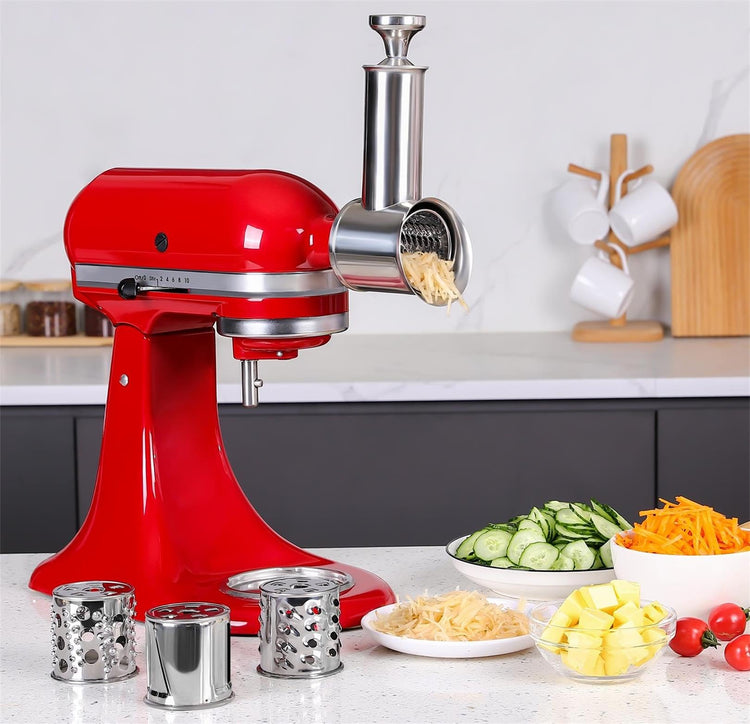 Stainless Steel Slicer Shredder Attachment For KitchenAid Mixer