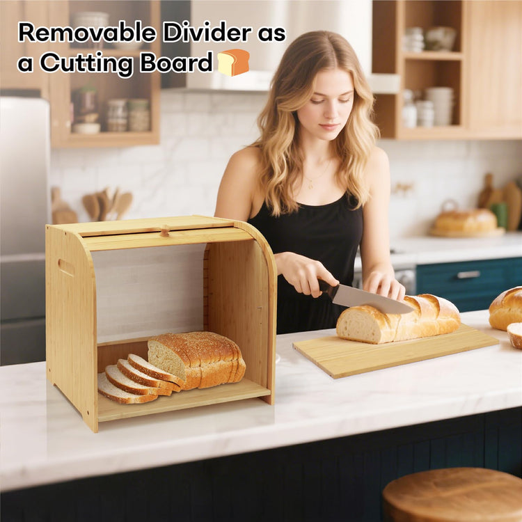 Bread Box for Kitchen Countertop