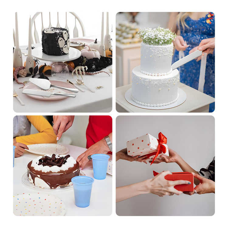 Silver Cake Cutting Set for Wedding