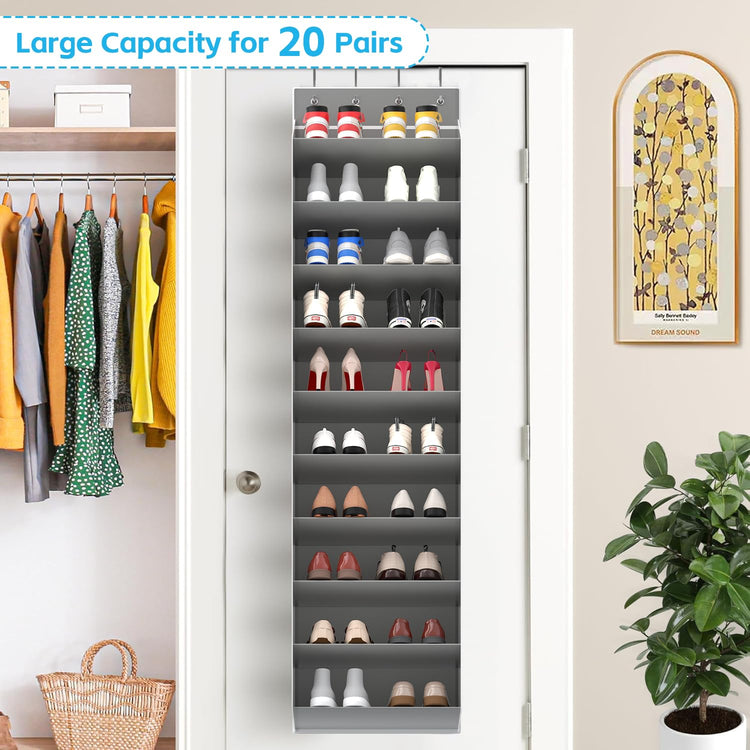 10 Tiers Large Size Over Door Shoe Organizer Storage