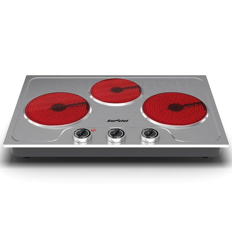 1800W Triple Burner Portable Electric Ceramic Stove