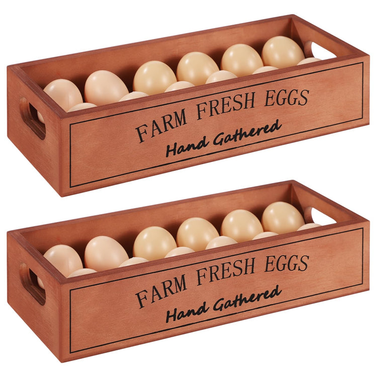 2 PCS Wooden Egg Holders