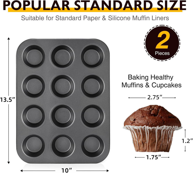 Non Stick Muffin Pans (2 Count)