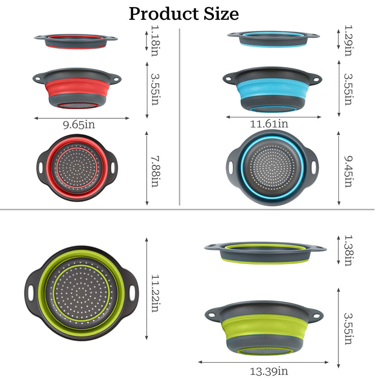 Collapsible Colander 3 (3 Count)