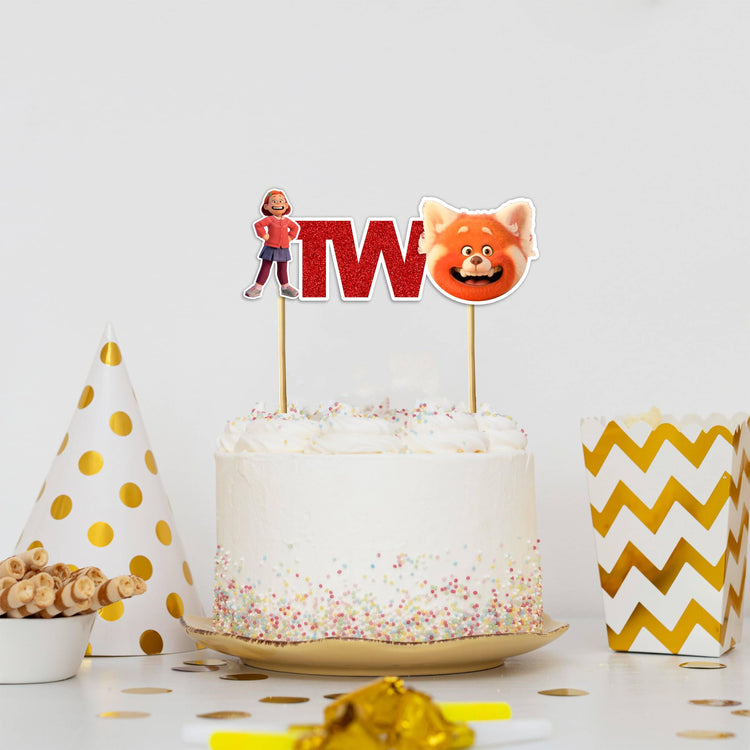 Trning Red Two Cake Topper Decoration