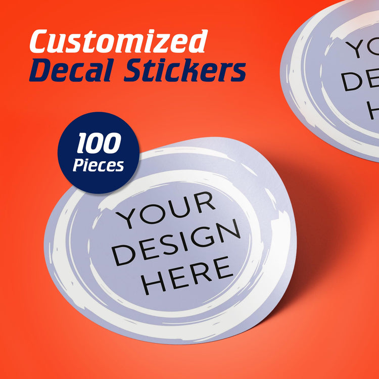 Custom Vinyl Stickers Your Image (100 Count)