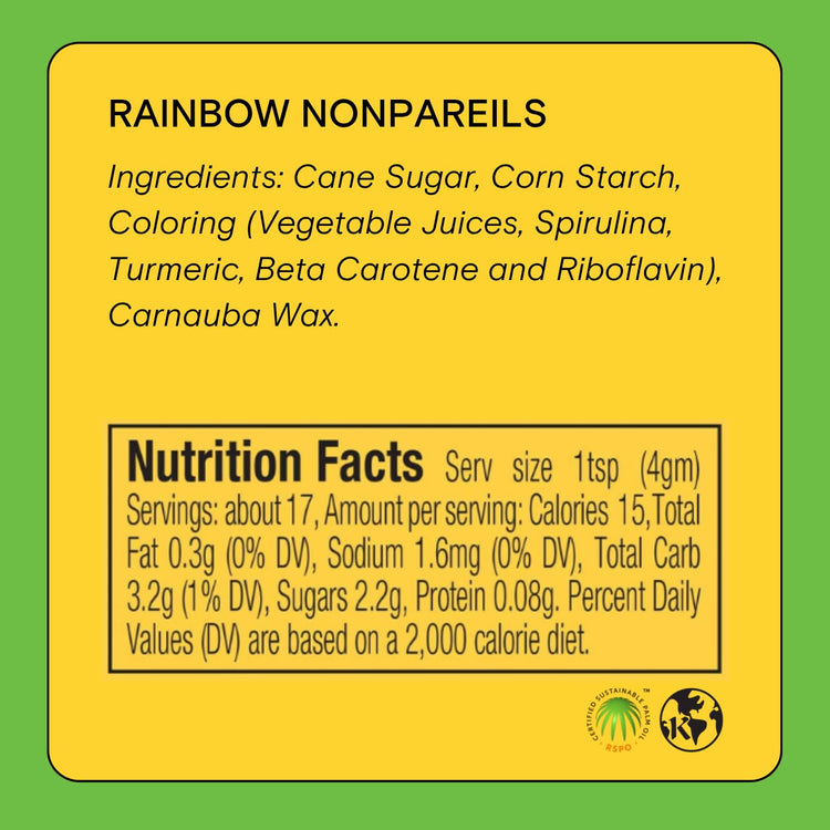 Rainbow Nonpareils (3 Ounce)