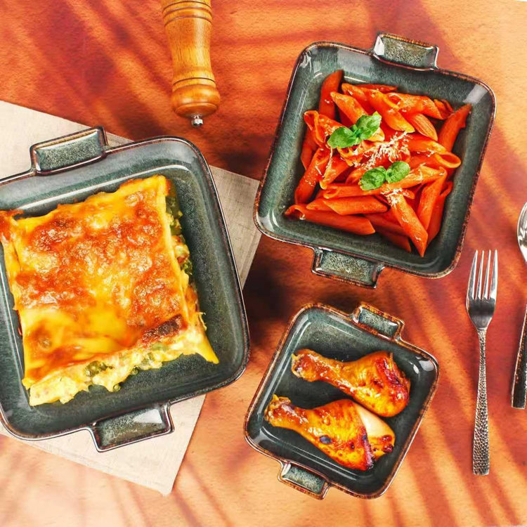 Ceramic Casserole Baking Dish (2 Count)