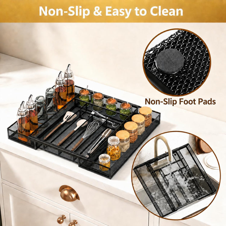 Silverware Organizer Metal Mesh