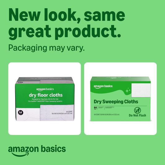 Dry Sweeping Cloths for Floor Cleaning (64 Count)