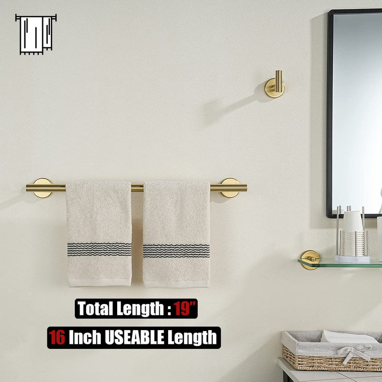 Towel Bar Brushed Gold