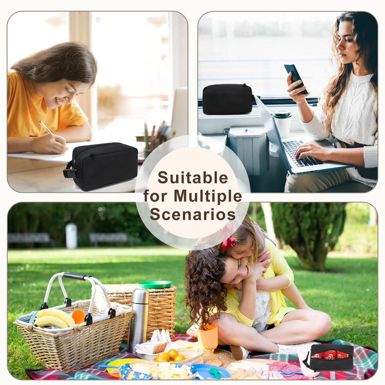 Small Insulated Lunch box Portable Soft Bag Mini Cooler Thermal Meal Tote Kit with Buckle for Work