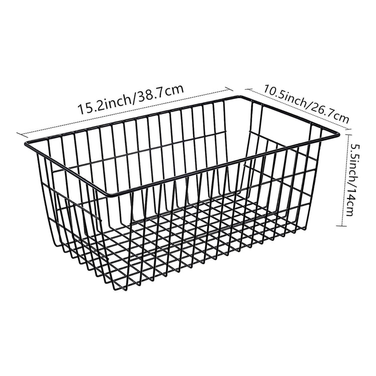 Wire Storage Baskets (4 Count)