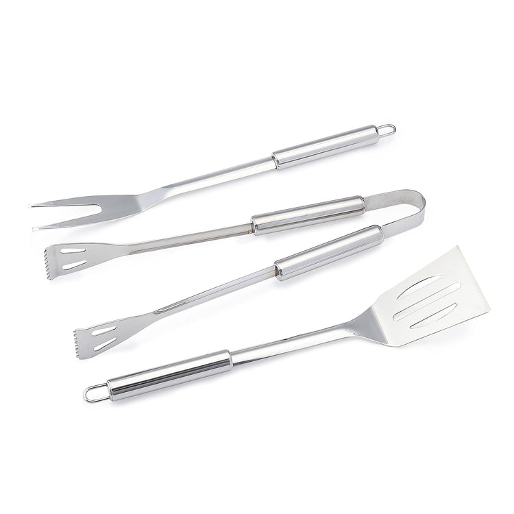 4 Piece Stainless Steel BBQ Grilling Tool Set with Carry Bag (4 Count)