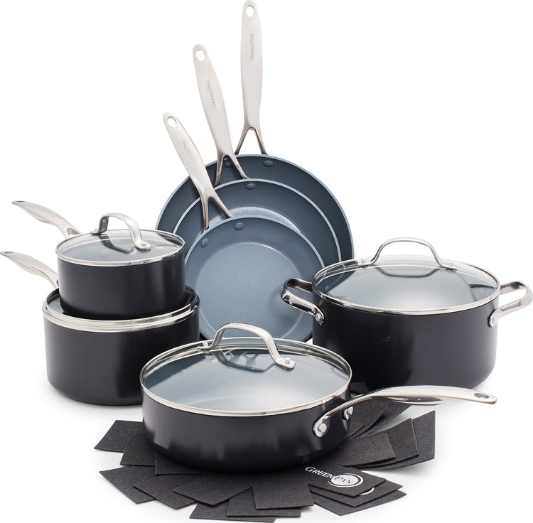 Valencia Pro 11 Piece Cookware Set Ceramic Nonstick Pots & Pans