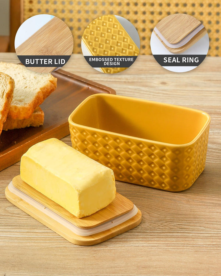 Ceramic Butter Dish with Lid