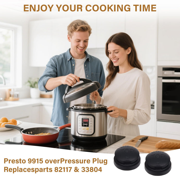 09915 Pressure Cooker Overpressure Plug 6 Pack Replacement Fits for Presto