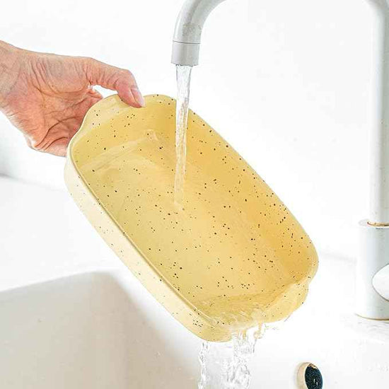 Casserole Dish Set of 3,Lasagna Pan,Ceramic Bakeware for Oven,Rectangular Baking Dishes with Handles,High Heat Resistant,Colorful Speckle Stoneware Series (13.8''/12''/9.6''Yellow)