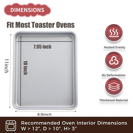 Toaster Oven Pans for Baking (2 Count)