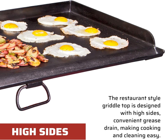 Camp Chef 3-Burner Griddle - Professional Flat Top Griddle for Camp Chef Cooking Systems - Outdoor Cooking Equipment - Fits 16" Cooking Systems - Nestoria