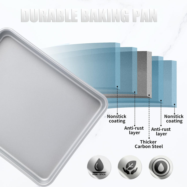 3 Piece Nonstick Baking Pans Set of 3 (3 Count)