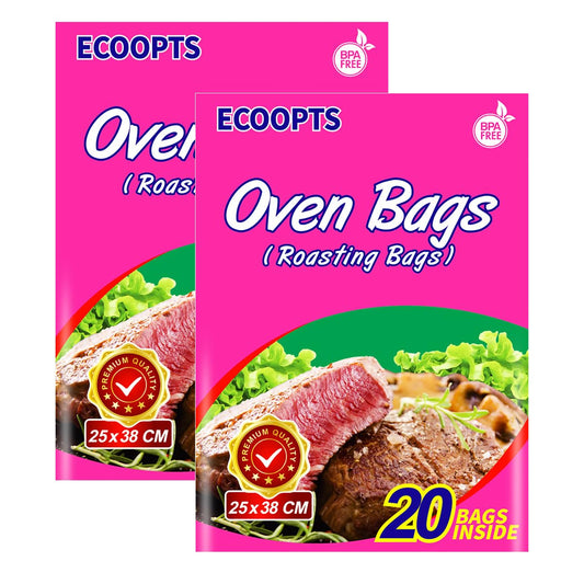 Oven Bags Cooking Roasting Bags 40×Small Size Oven Bags for Chicken Meat Ham Seafood Vegetable