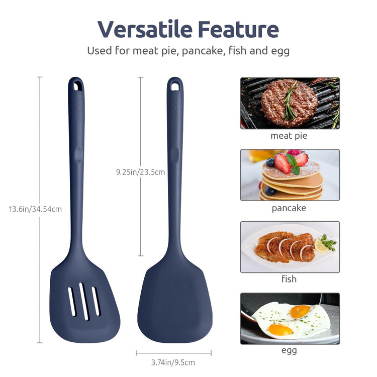 Silicone Turner Spatula Set of 2 (2 Count)