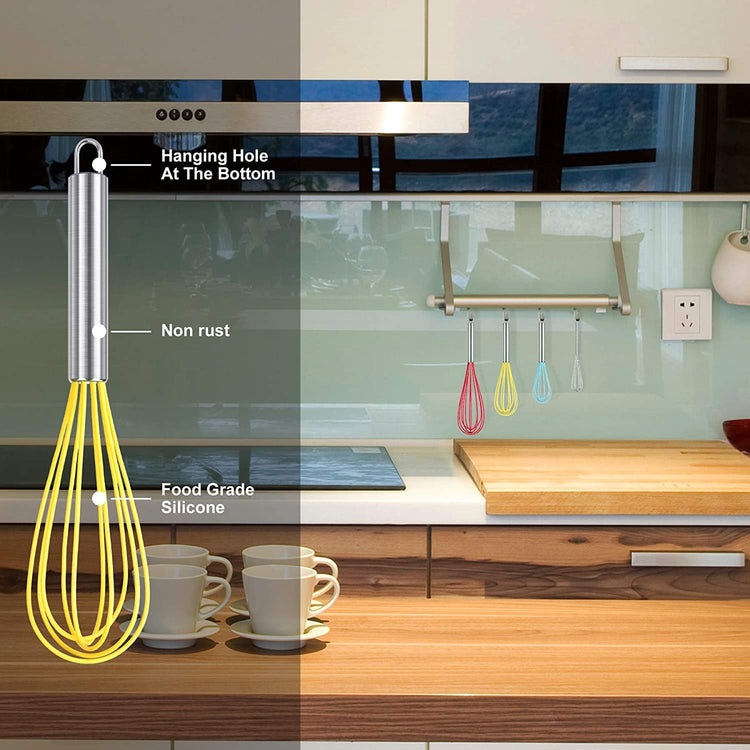 4 Pieces Silicone Whisks Set