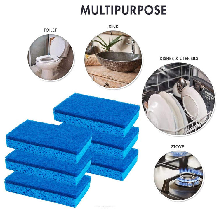 Non Scratch Cleaning Scrub Sponges (6 Count)