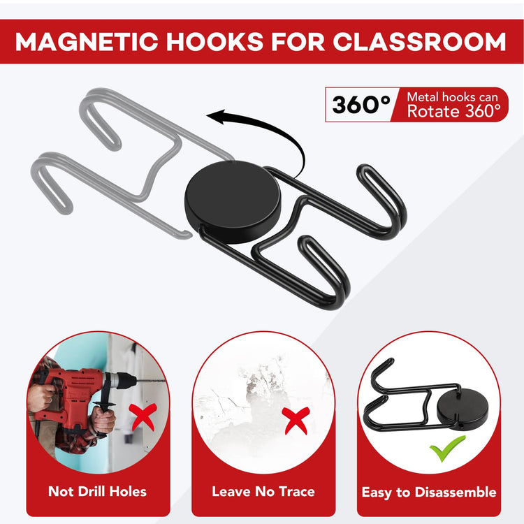 Magnetic Hooks for Cruise Cabins 30Lbs+ Heavy Duty Magnet Hook