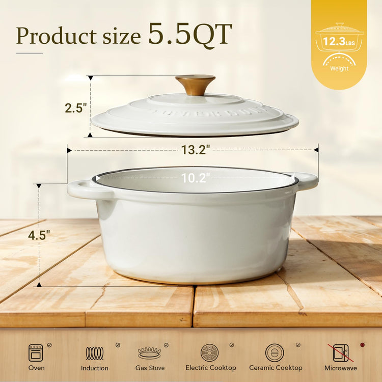 Enameled Cast Iron Dutch Oven