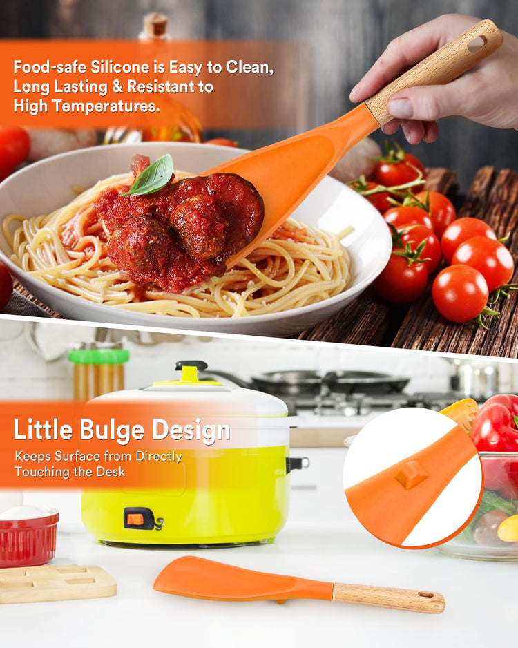 Cooking Spoon and Rice Scooper for Nonstick Cookware