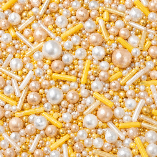 Gold Pearl & Rod Sprinkles Mix (4.2 Ounce)