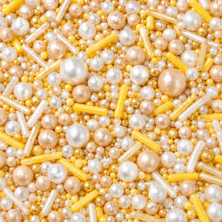 Gold Pearl & Rod Sprinkles Mix (4.2 Ounce)