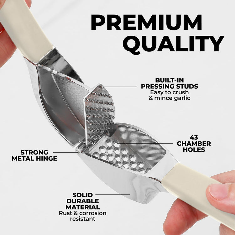 Metal Comfort Grip Garlic Press