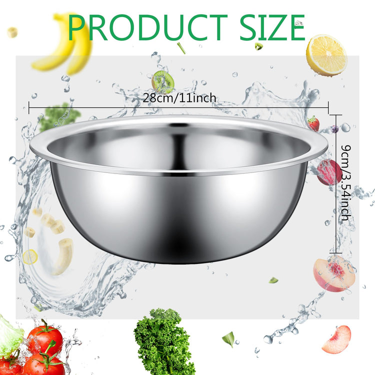 Stainless Steel Mixing Bowls Set (12 Count)