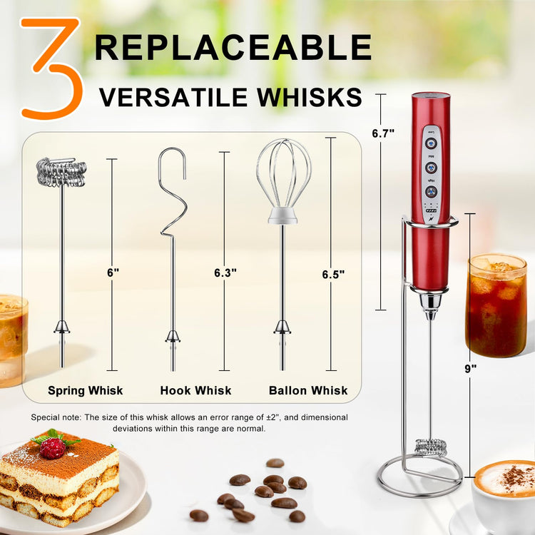 Handheld Milk Frother Wand for Coffee
