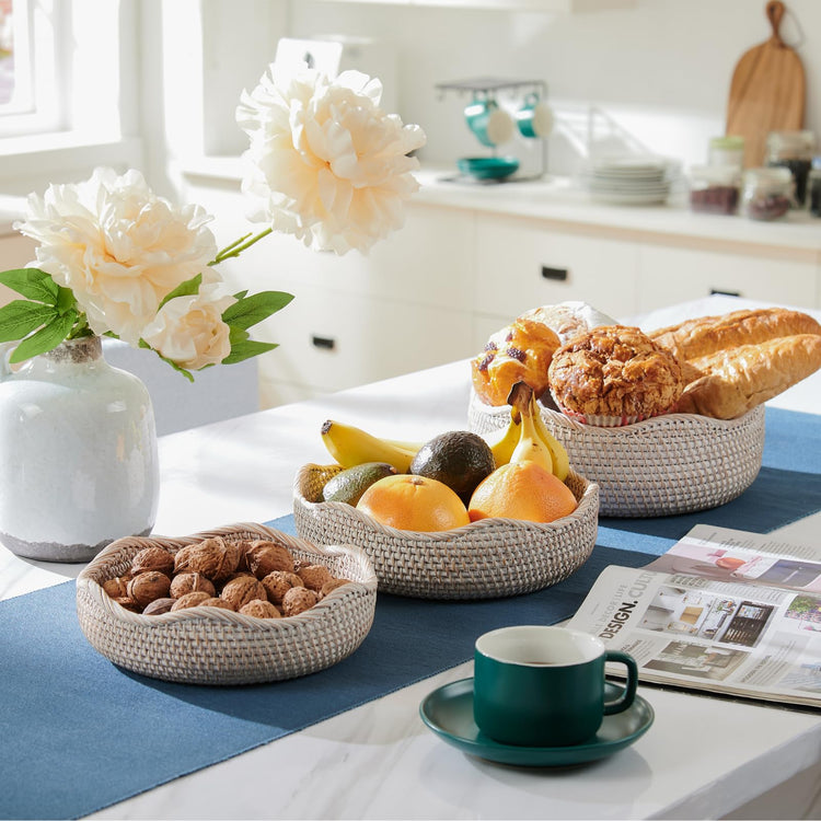 Rattan Bread Basket (3 Count)