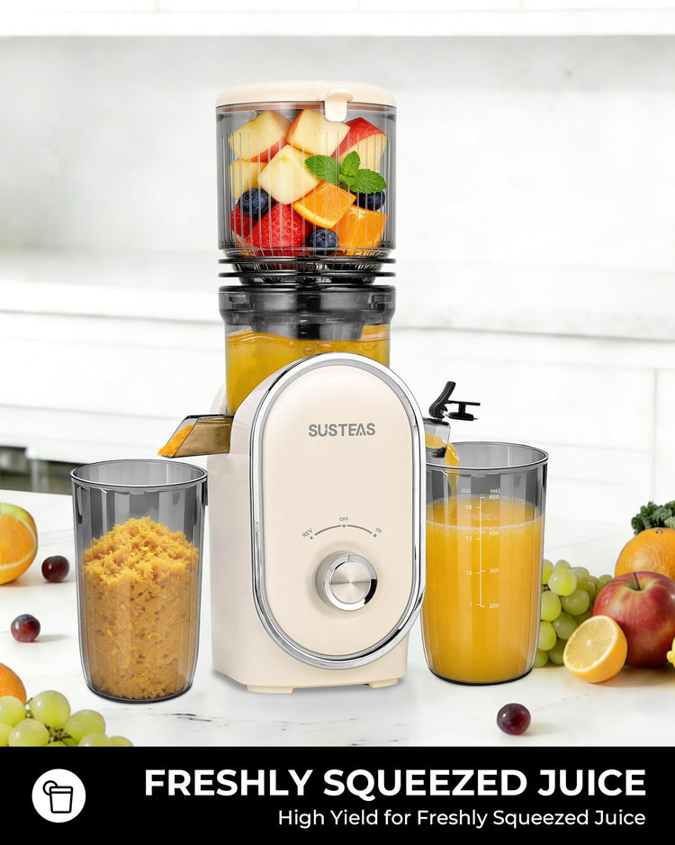 Cold Press Juicer with 5.3" Extra Large Feed Chute