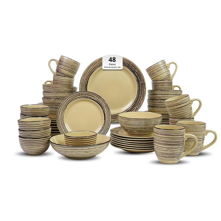 HomeVss 48 Piece Dinnerware Set