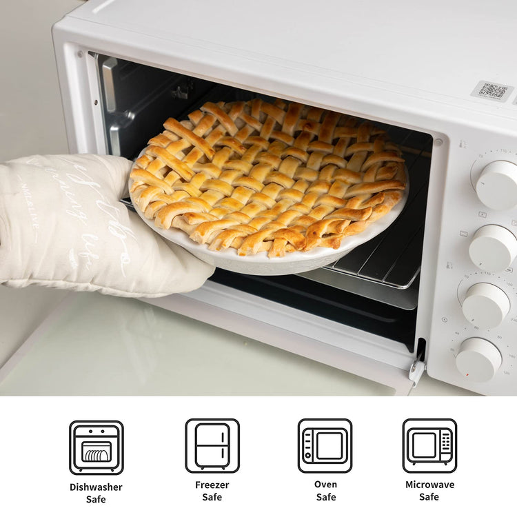 Pie Pan 9 Inch Ceramic Pie Dish (2 Count)