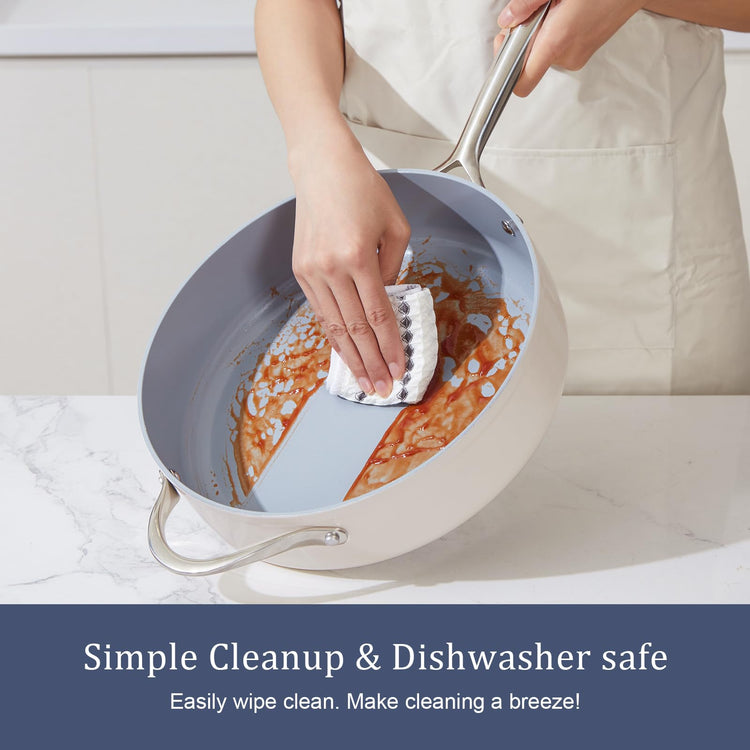 Premium Ceramic Sauce Pan with Lid