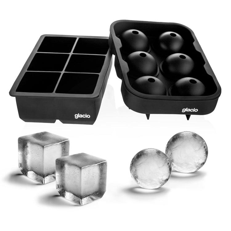 Silicone Ice Cube Trays with Lids (2 Count)