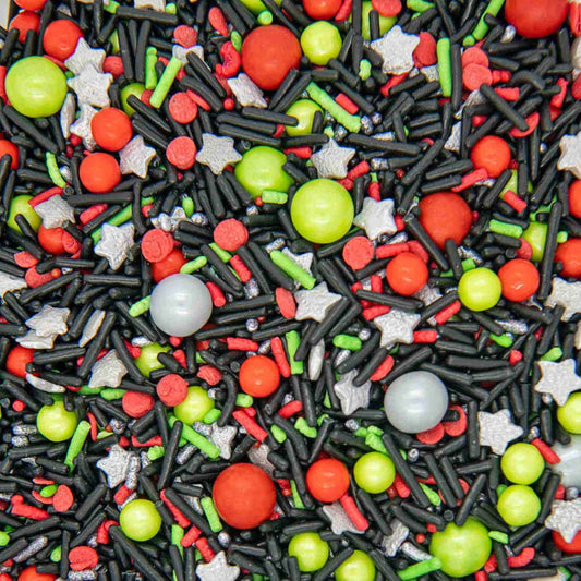 Black Space Wars Sprinkles for Cake Decorating