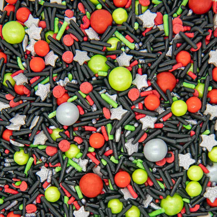 Black Space Wars Sprinkles for Cake Decorating