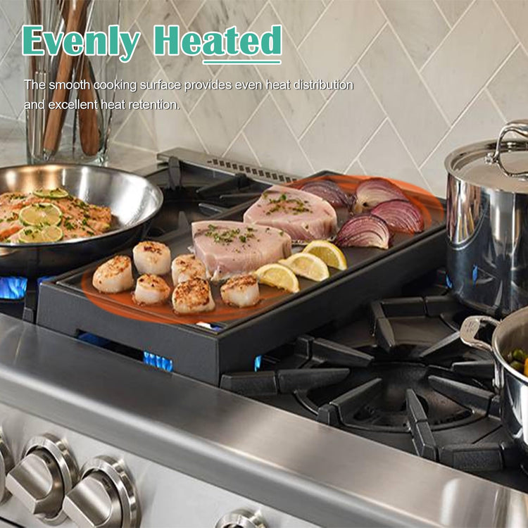 WB31K10220 Cast Iron Griddle Replacement for GE Gas Stove Top and Gas Range